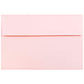 JAM Paper® Booklet Invitation Envelopes, A8, Gummed Seal, Light Baby Pink, Pack Of 25