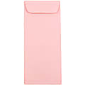 JAM Paper® #10 Policy Envelopes, Gummed Seal, Light Baby Pink, Pack Of 25
