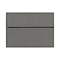 LUX Invitation Envelopes, A7, Peel & Stick Closure, Smoke Gray, Pack Of 50