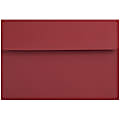 JAM Paper® Booklet Invitation Envelopes, A8, Gummed Seal, Dark Red, Pack Of 25