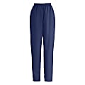 Medline ComfortEase™ Ladies' Elastic-Waist Polyester Scrub Pants, Small, Midnight Blue 1 thumbnail image
