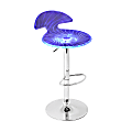 LumiSource Spyra Bar Stool, 36"H x 17"W x 17"D, Chrome/Color Phasing 1 thumbnail image