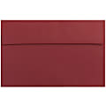 JAM Paper® Booklet Invitation Envelopes, A10, Gummed Seal, Dark Red, Pack Of 25