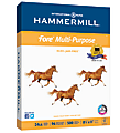 Hammermill® Fore Multi-Use Printer & Copier Paper, Letter Size (8 1/2" x 11"), Ream Of 500 Sheets, 24 Lb, White