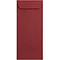 JAM Paper® #10 Policy Envelopes, Gummed Seal, Dark Red, Pack Of 25