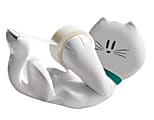 Scotch Magic Tape Kitty Dispenser Pack - Holds Total 1 Tape(s) - 1" Core - Refillable - White, Red - 1 Each 1 thumbnail image