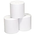 Single-Ply Thermal Paper Rolls, 3 1/8" x 230', White, Pack Of 50 Rolls