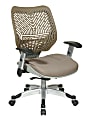 Office Star™ REVV Series SpaceFlex® High-Back Chair, Latte/Platinum