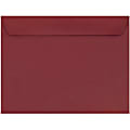 JAM Paper® Booklet Envelopes, 9" x 12", Gummed Seal, Dark Red, Pack Of 25