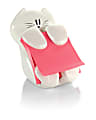 Post-it Notes Dispenser, 3 in x 3 in, 1 Dispenser, 1 Pad, 45 Sheets/Pad, Clean Removal, Pink