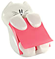 Post-it® Notes Dispenser, 3 in x 3 in, 1 Dispenser, 1 Pad, 45 Sheets/Pad, Clean Removal, Pink 1 thumbnail image