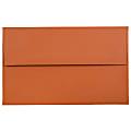 JAM Paper® Booklet Invitation Envelopes, A10, Gummed Seal, Dark Orange, Pack Of 25 1 thumbnail image