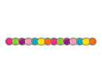 Teacher Created Resources Die-Cut Border Trim Strips, 2-3/4" x 35", Confetti Circles, Pack Of 12 Strips 1 thumbnail image