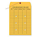Quality Park Inter-Department Envelopes, 10" x 15", Button & String, 20% Recycled, Brown, Pack Of 100 1 thumbnail image