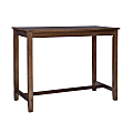 Linon Walker Counter Pub Table, 36"H x 47-1/4"W x 23-3/4"D, Rustic