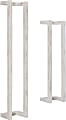 Powell Nettles Wood Towel Racks, 48”H x 9”W x 7-1/2”D, White, Set Of 2 Racks