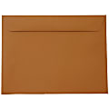 JAM Paper® Booklet Envelopes, 9" x 12", Gummed Seal, Dark Orange, Pack Of 25
