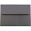 JAM Paper® Booklet Envelopes, #4 Bar (A1), Gummed Seal, Dark Gray, Pack Of 25 1 thumbnail image