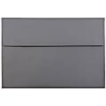 JAM Paper® Booklet Invitation Envelopes, A8, Gummed Seal, Dark Gray, Pack Of 25