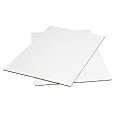 Partners Brand White Corrugated Sheets 40" x 48", Bundle of 5