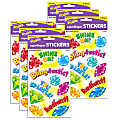 Trend superShapes Stickers, Bling-tastic Gemz!, 88 Stickers Per Pack, Set Of 6 Packs