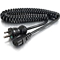 C2G 4ft 18 AWG Coiled Hospital Grade Power Cord (NEMA 5-15P to IEC320C13) - Black - Power cable - IEC 60320 C13 to NEMA  - 48064 1 thumbnail image