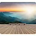 Fellowes Recycled Mouse Pad - Mountain Sunrise - Mountain Sunrise - 8" x 9" x 0.06" Dimension - Multicolor - Rubber - Slip Resistant, Scratch Resistant, Skid Proof - 1 Pack