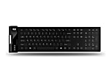 Adesso® Flex Keyboard With Antimicrobial Protection, Full Size, Black 1 thumbnail image
