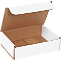 Partners Brand Corrugated Mailers 7" x 5" x 2", White, Bundle of 50