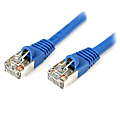 StarTech.com 50 ft Blue Shielded Snagless Cat5e Patch Cable - 50ft Cat5e Patch Cable - 50ft Cat 5e Patch Cable - 50ft Cat5e Patch Cord - 50ft RJ45 Patch Cable - 50ft Shielded Patch Cable