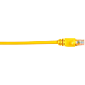 Black Box Connect Cat.5e UTP Patch Network Cable - 10 ft Category 5e Network Cable for Network Device - First End: 1 x RJ-45 Network - Male - Second End: 1 x RJ-45 Network - Male - 1 Gbit/s - Patch Cable - Gold Plated Contact - CM - 26 AWG - Yellow