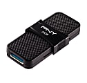 PNY DUO LINK OTG USB Type-C/USB Type-A Flash Drive, 32GB, Gray, P-FD32GOTGSLTC-GE 1 thumbnail image