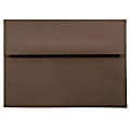 JAM Paper® Booklet Invitation Envelopes, A7, Gummed Seal, 100% Recycled, Chocolate Brown, Pack Of 25 1 thumbnail image