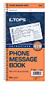 TOPS™ Phone Message Book, 2-Part, 11" x 5 1/2", 4 Messages Per Page, 100 Pages (100 Sheets), White/Canary 1 thumbnail image