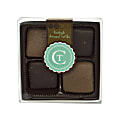 Chocolate Therapy 4-Piece Salt Caramel Milk And Dark Chocolate Truffles Gift Box, 3.2 Oz