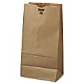 General Paper Grocery Bags, #20, 20 Lb, 16 1/8"H x 8 1/4"W x 5 5/16"D, Kraft, Pack Of 500 Bags