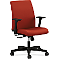 HON® Ignition Low-Back Center Tilt Task Chair, Red/Black