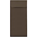 JAM Paper® #10 Policy Envelopes, Gummed Seal, 100% Recycled, Chocolate Brown, Pack Of 25