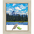 Amanti Art Wood Picture Frame, 20" x 24", Matted For 16" x 20", Parthenon Cream