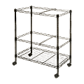 Lorell® Mobile Wire File Cart, 2-Tier, 26"W x 12-1/2"D x 30"H, Black