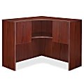 Lorell® Essentials Series Corner Hutch, Mahogany