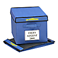 Bin Warehouse Fold-A-Tote, 9-Gallon Capacity, 10 1/2" x 12" x 16", Blue, Pack Of 6 1 thumbnail image
