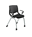 HON® Motivate Nesting/Stacking Flex-Back Chair, Black/Platinum