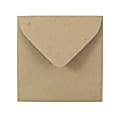 JAM Paper® Square Invitation Envelopes, 3 1/8" x 3 1/8", Gummed Seal, 100% Recycled, Brown Kraft Paper Bag, Pack Of 25 1 thumbnail image