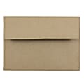 JAM Paper® Booklet Envelopes, #4 Bar (A1), Gummed Seal, 100% Recycled, Brown Kraft, Pack Of 25 1 thumbnail image
