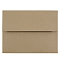 JAM Paper® Booklet Invitation Envelopes, Gummed Seal, A2, 100% Recycled, Light Brown, Pack Of 25 1 thumbnail image