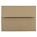 JAM Paper® Booklet Invitation Envelopes, A6, Gummed Seal, 100% Recycled, Brown, Pack Of 25