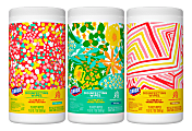 Clorox Oh Joy! Designer Collection Bleach-Free Disinfecting Wipes, Citrus Scent, 75 Wipes Per Canister, Pack Of 3 Canisters 1 thumbnail image
