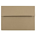 JAM Paper® Booklet Invitation Envelopes, A7, Gummed Seal, 100% Recycled, Brown, Pack Of 25