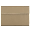 JAM Paper® Booklet Invitation Envelopes , A8, Gummed Seal, 100% Recycled, Brown, Pack Of 25